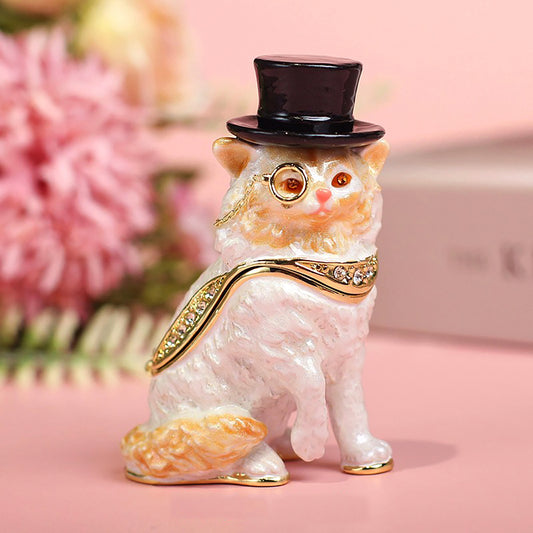 Elegant Cat Jewelry Box