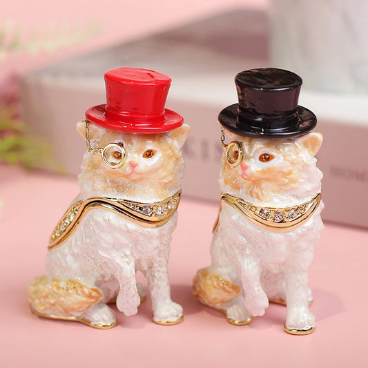 Elegant Cat Jewelry Box